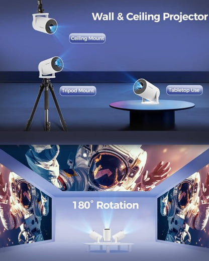 Full HD Portable Mini Projector, 4000 Lumens