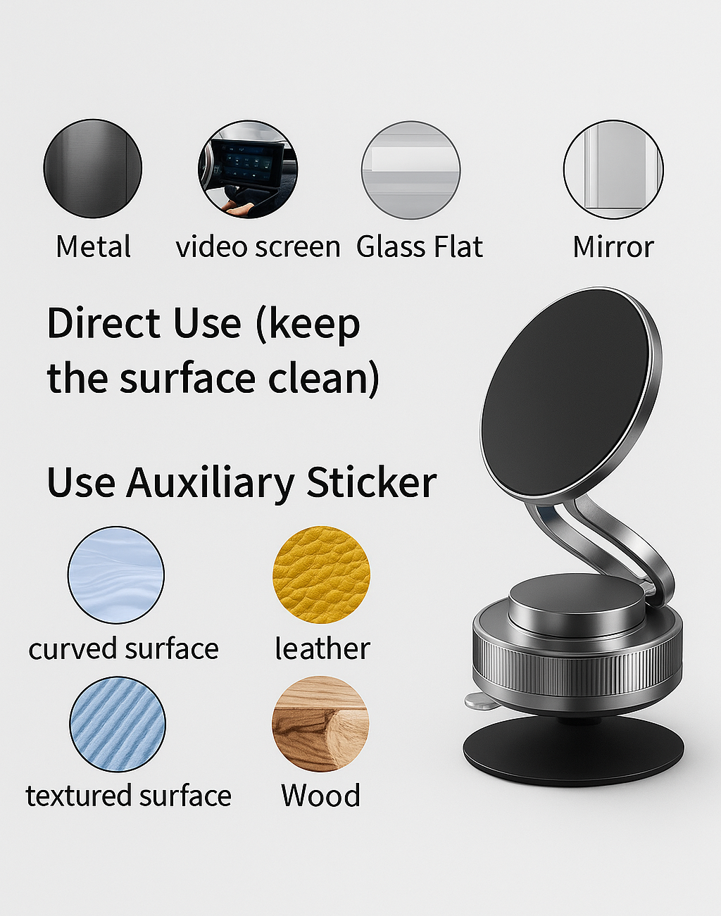 Vacuum Absorption Magnetic Bracket